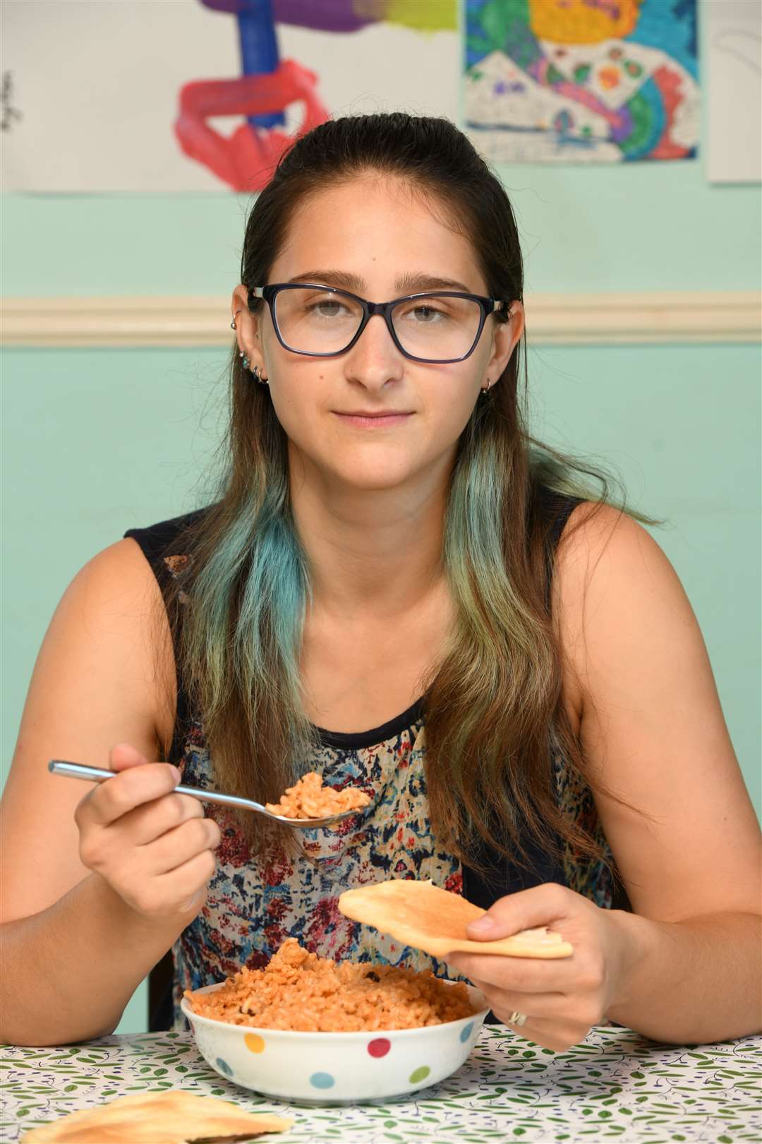 Shula Onions, who is taking part in the Ration Challenge.