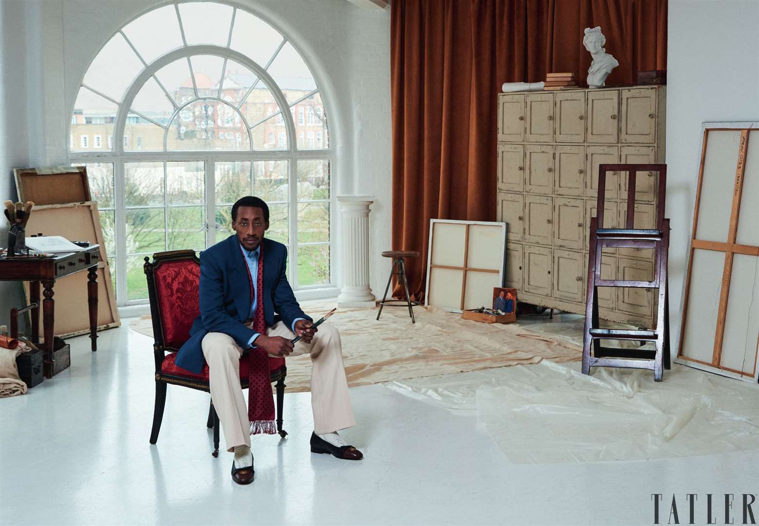 Artist Phillip Butah who painted a portrait of Charles and Camilla (Philip Sinden/Tatler/ PA)