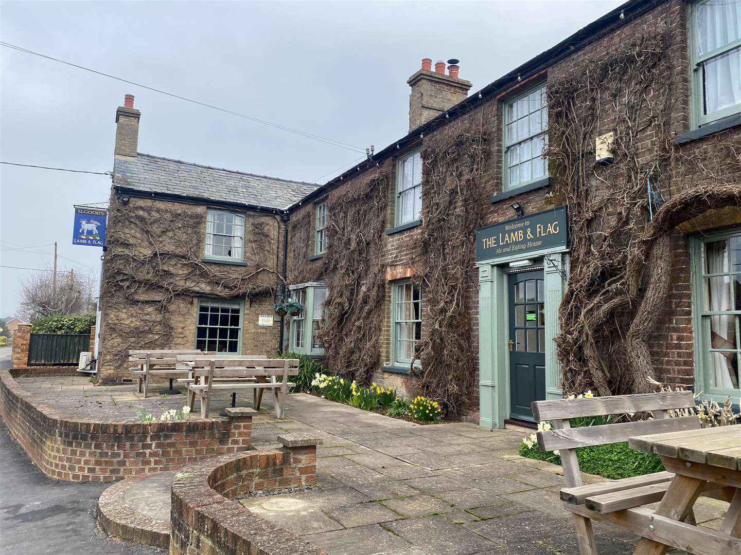 The Lamb and Flag pub in Welney. Picture: SWNS