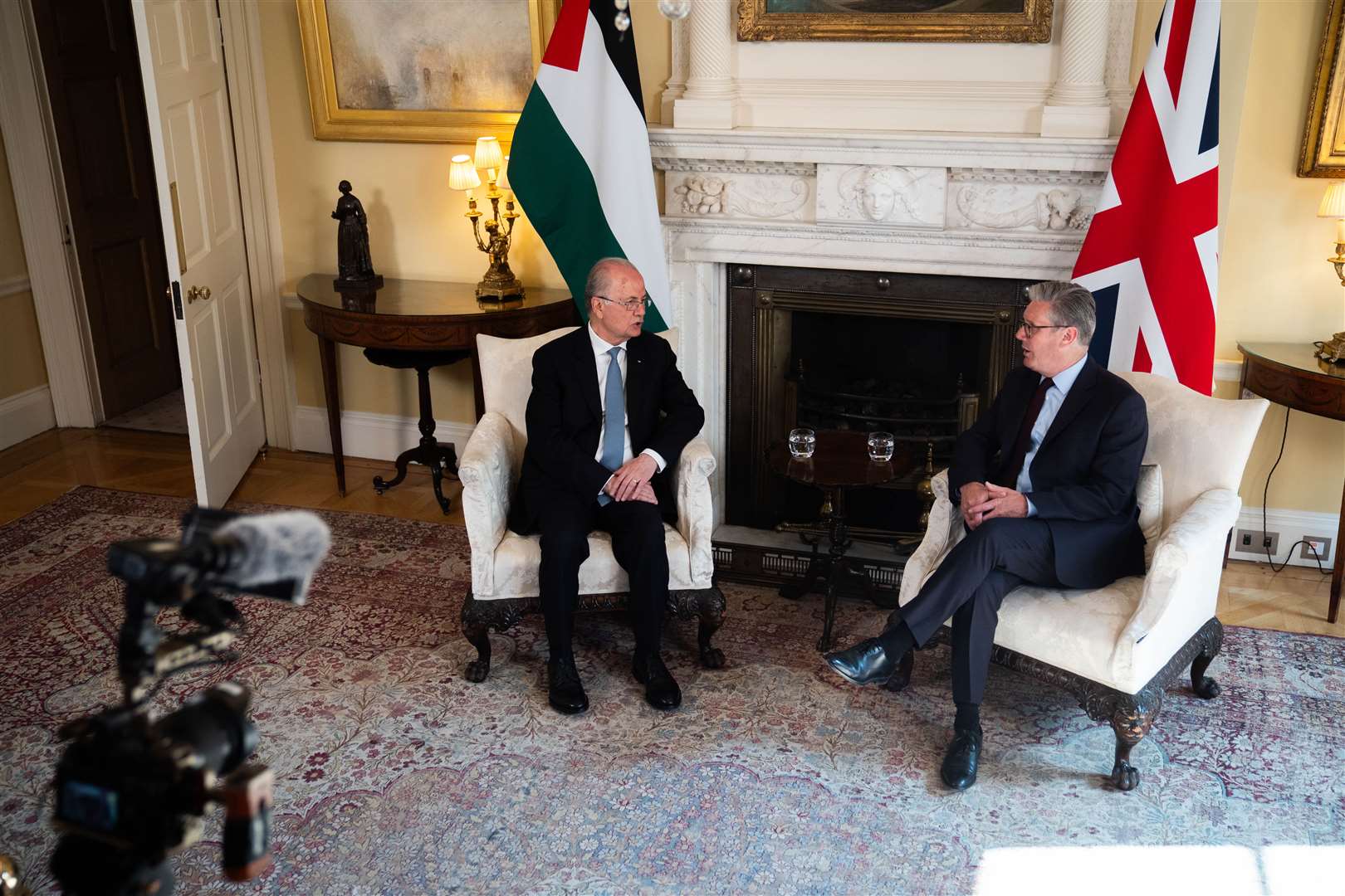 Sir Keir Starmer held talks with Mohammad Mustafa in Downing Street (James Manning/PA)
