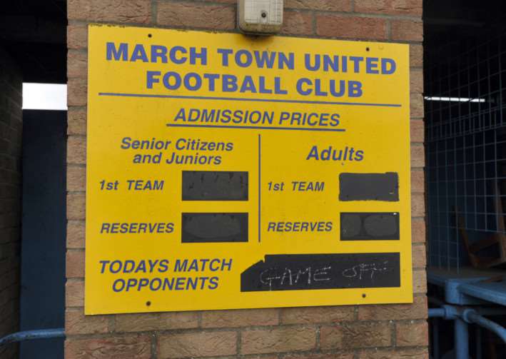 March FC v Downham Town Football called off ANL-141227-152921009