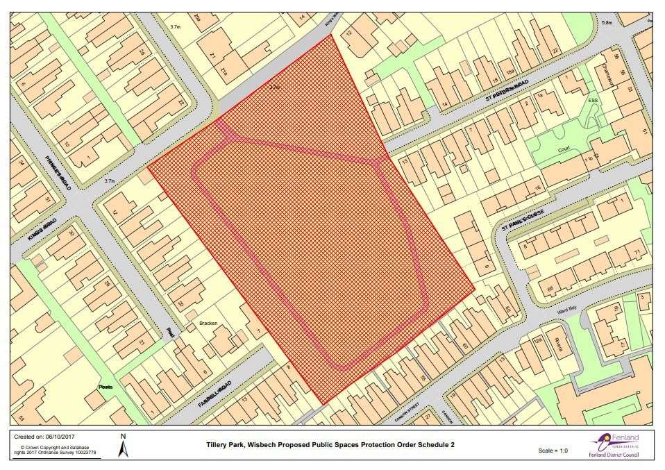 Tillery Field park is considered a drinking hotspot but is covered by the PSPO.