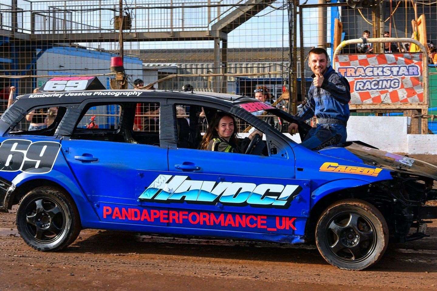 Brad Bartram is on parade before the World Final where local fans gave him plenty of support. Picture Jim Harrod.
