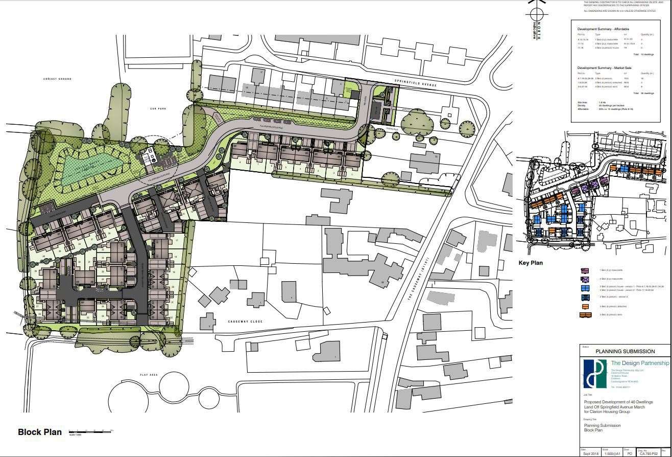 Clarion Housing want to build 40 homes off Springfield Avenue in March. (13984539)