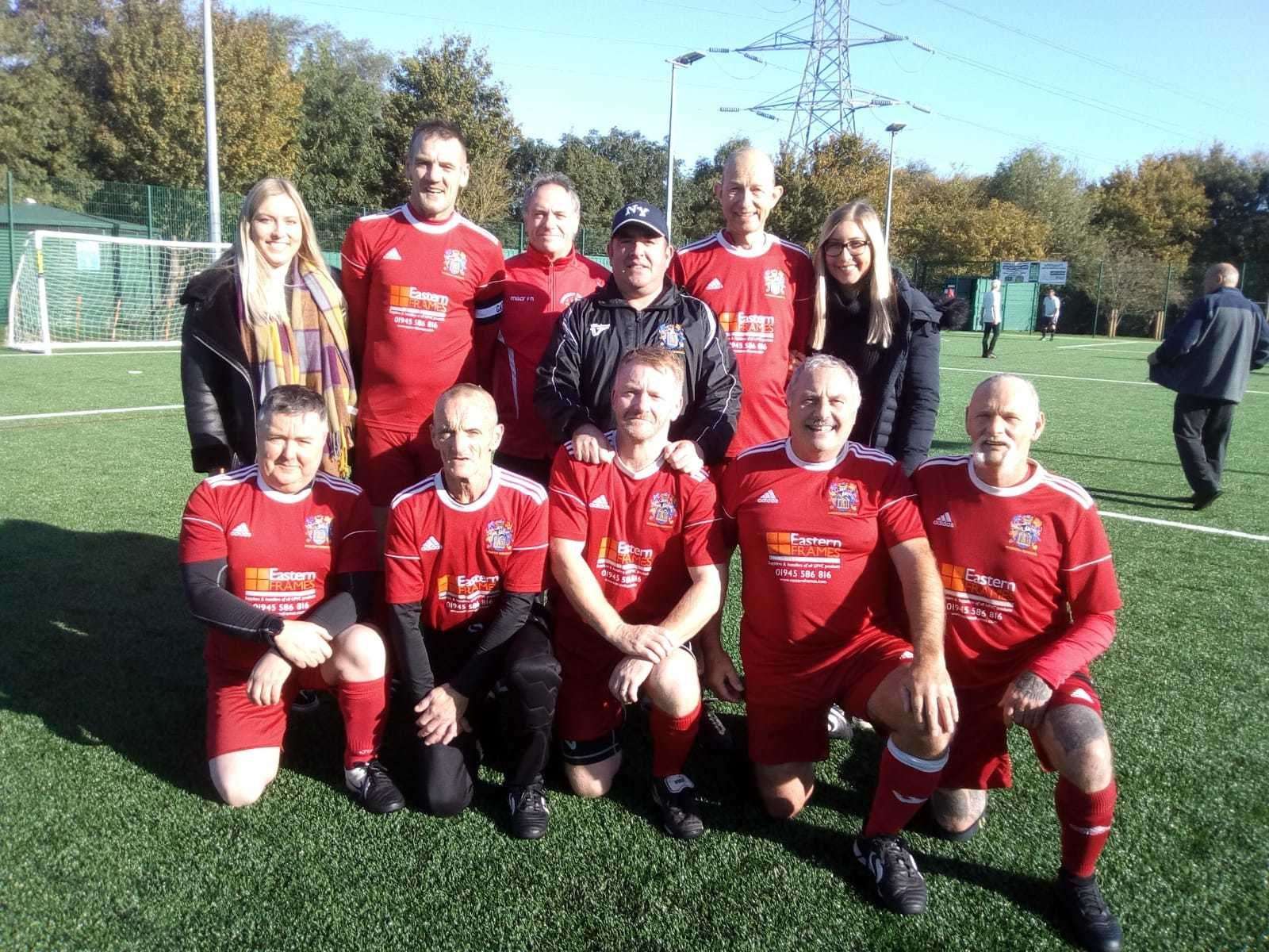 Wisbech Town Walking Football Club team.