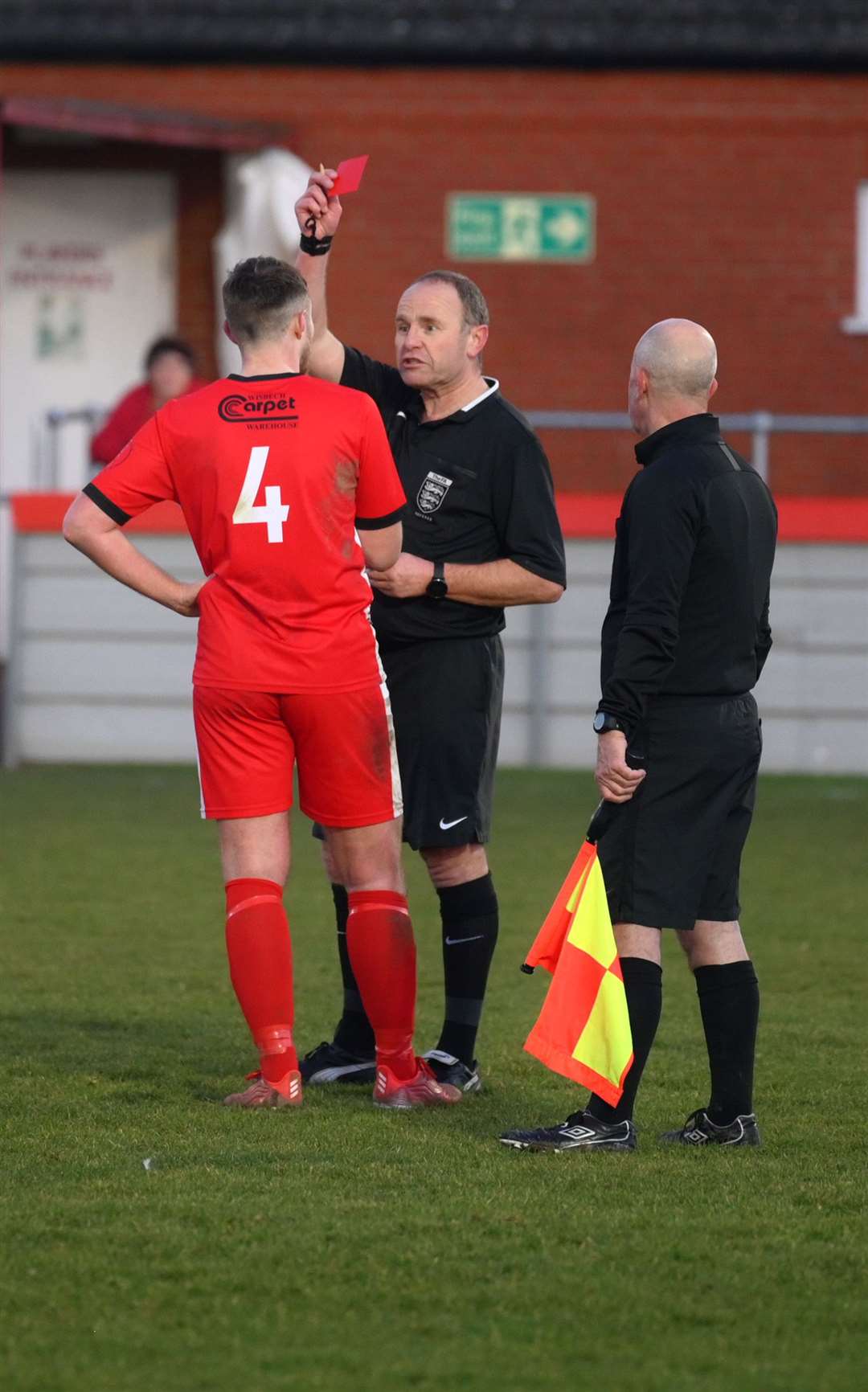Max Mattless is sent off