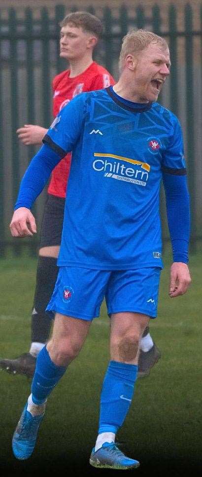 Jack Carter scored Whittlesey's second goal from the penalty spot. Picture: Whittlesey Athletic
