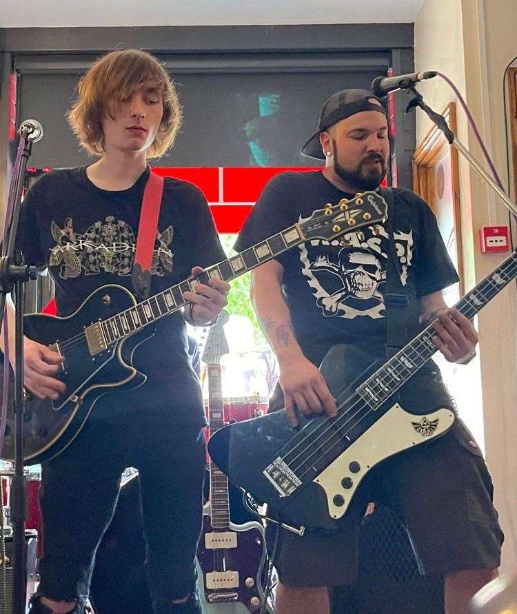 Patrick Walsh (guitars) and Jim Shortland of Penguinz
