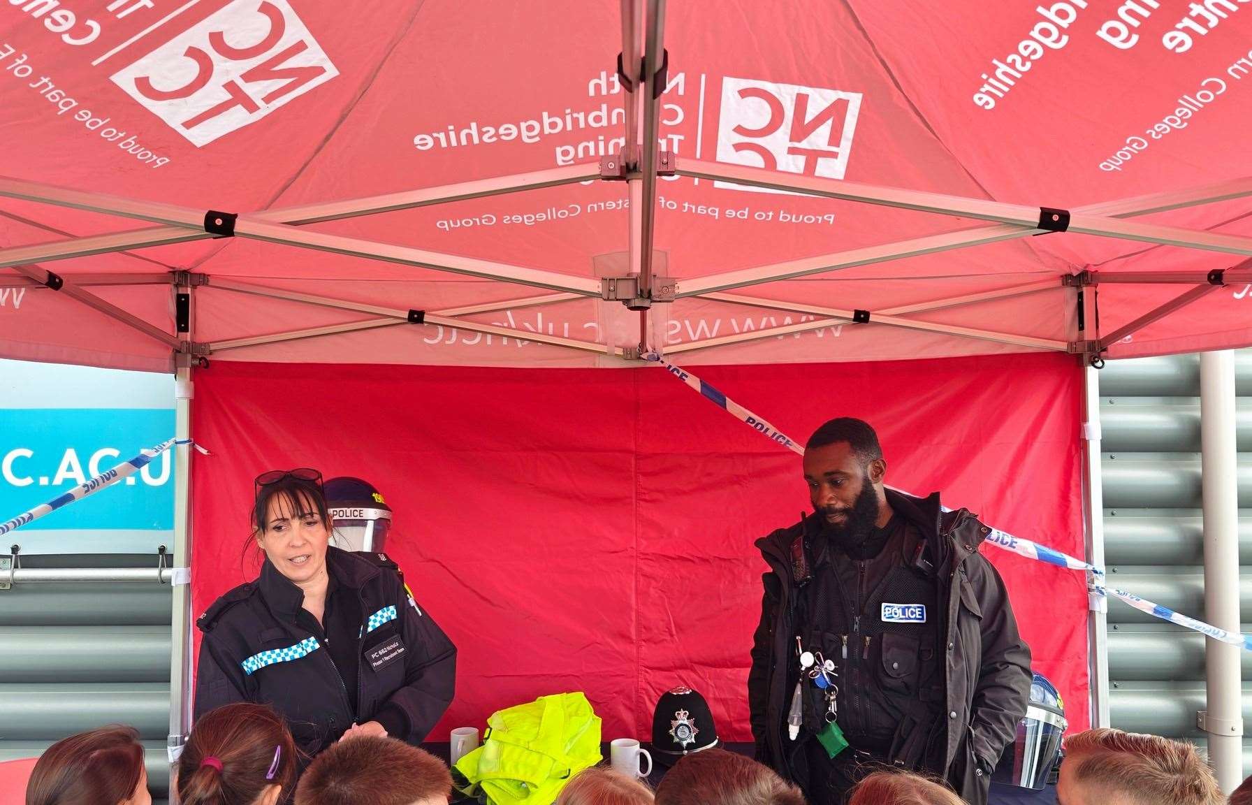 Policing Fenland joined other agencies and companies to talk about career opportunities to local primary school children.