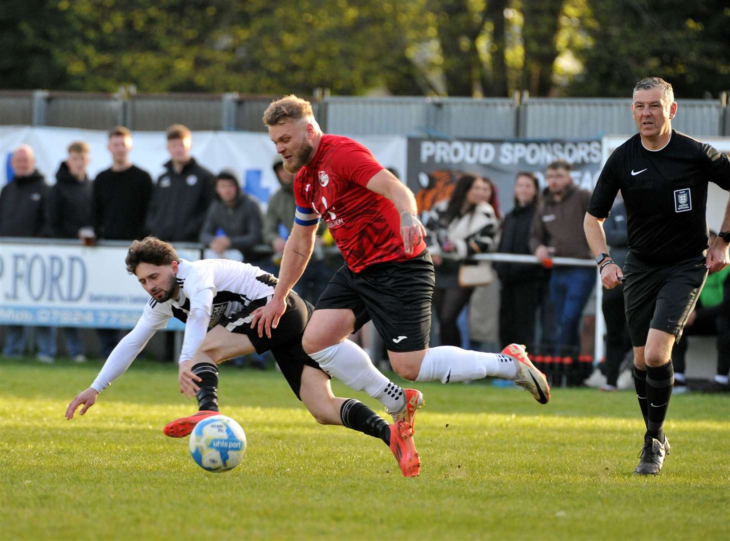 Action from the Spalding Inter-Services Cup final between Long Sutton and Tydd. Photo: Chris Lowndes