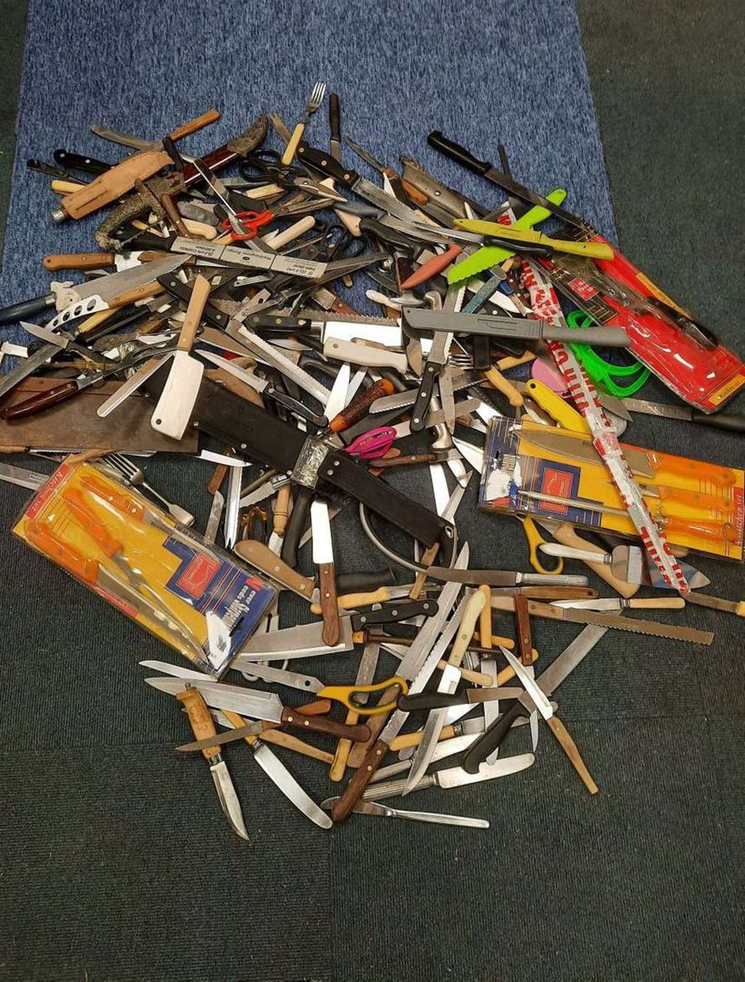 Some of the weapons collected in the last amnesty