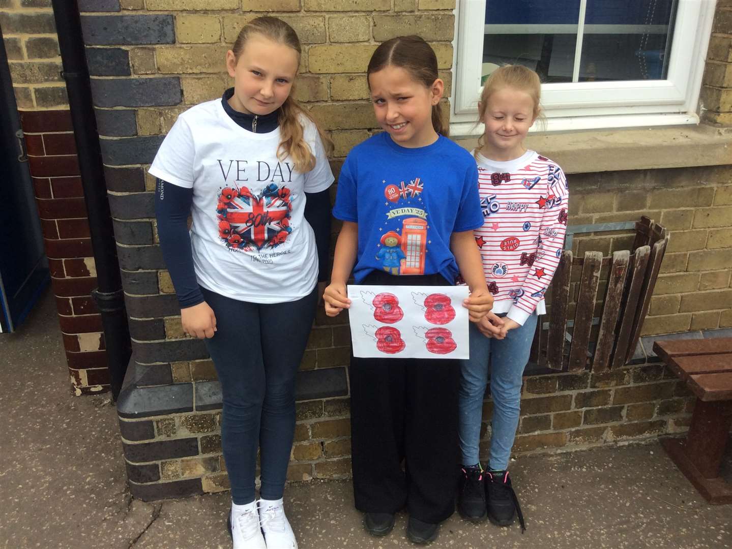 Walpole Cross Keys pupils dressed in red, white and blue to mark the occasion. Picture: Barking Dog Media