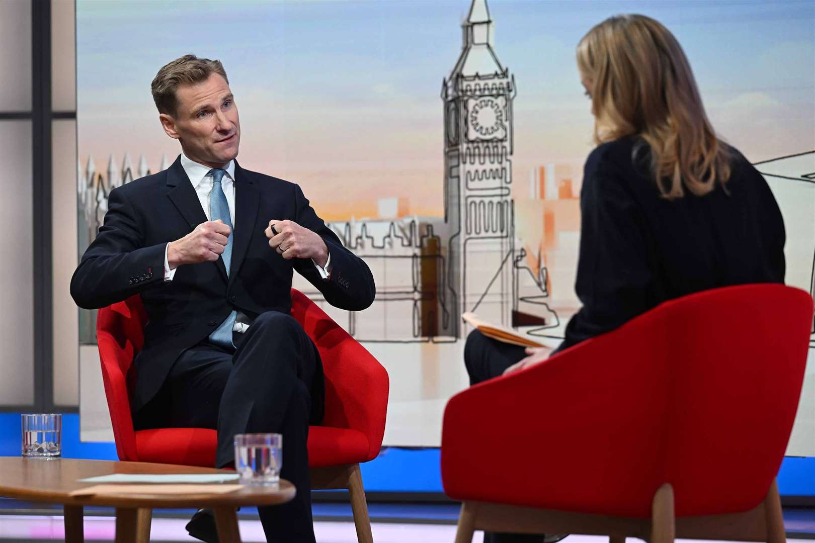 Shadow home secretary Chris Philp appearing on the Sunday With Laura Kuenssberg show (Jeff Overs/BBC/PA)