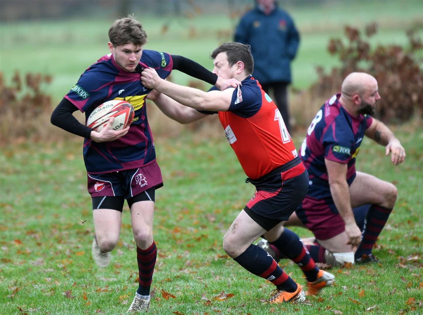 Wisbech v Spalding rugby action. (53807083)