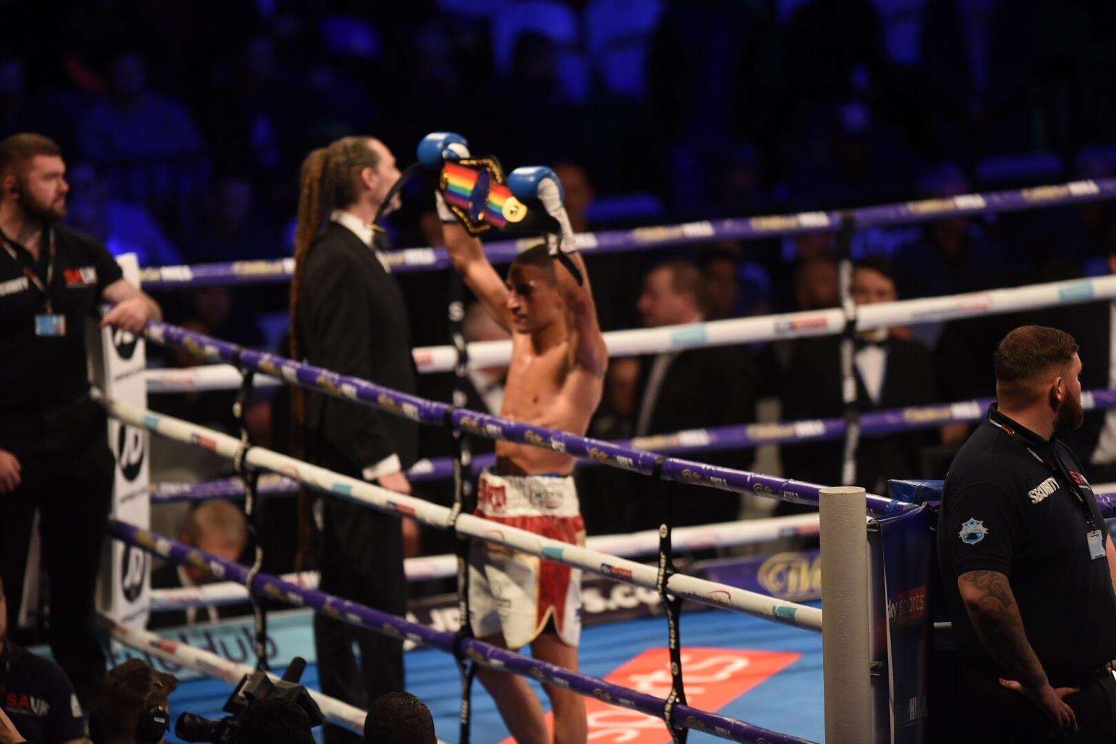 Jordan Gill celebrates his win. (5053044)