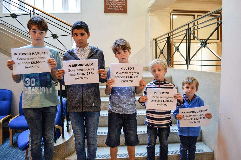 A petition has been launched to pressurise the government into giving Cambridgeshire schools more cash. (2980287)