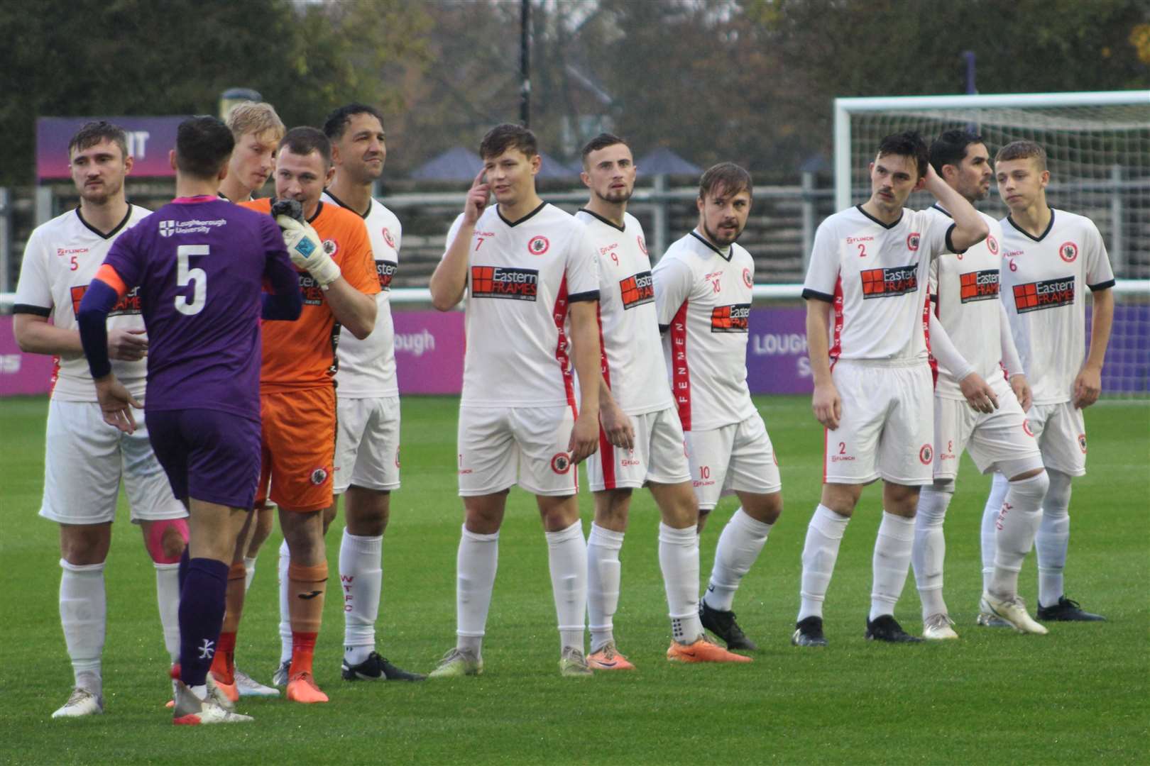 Wisbech Town in action against Loughborough Students on Saturday. Picture: Erin Larham