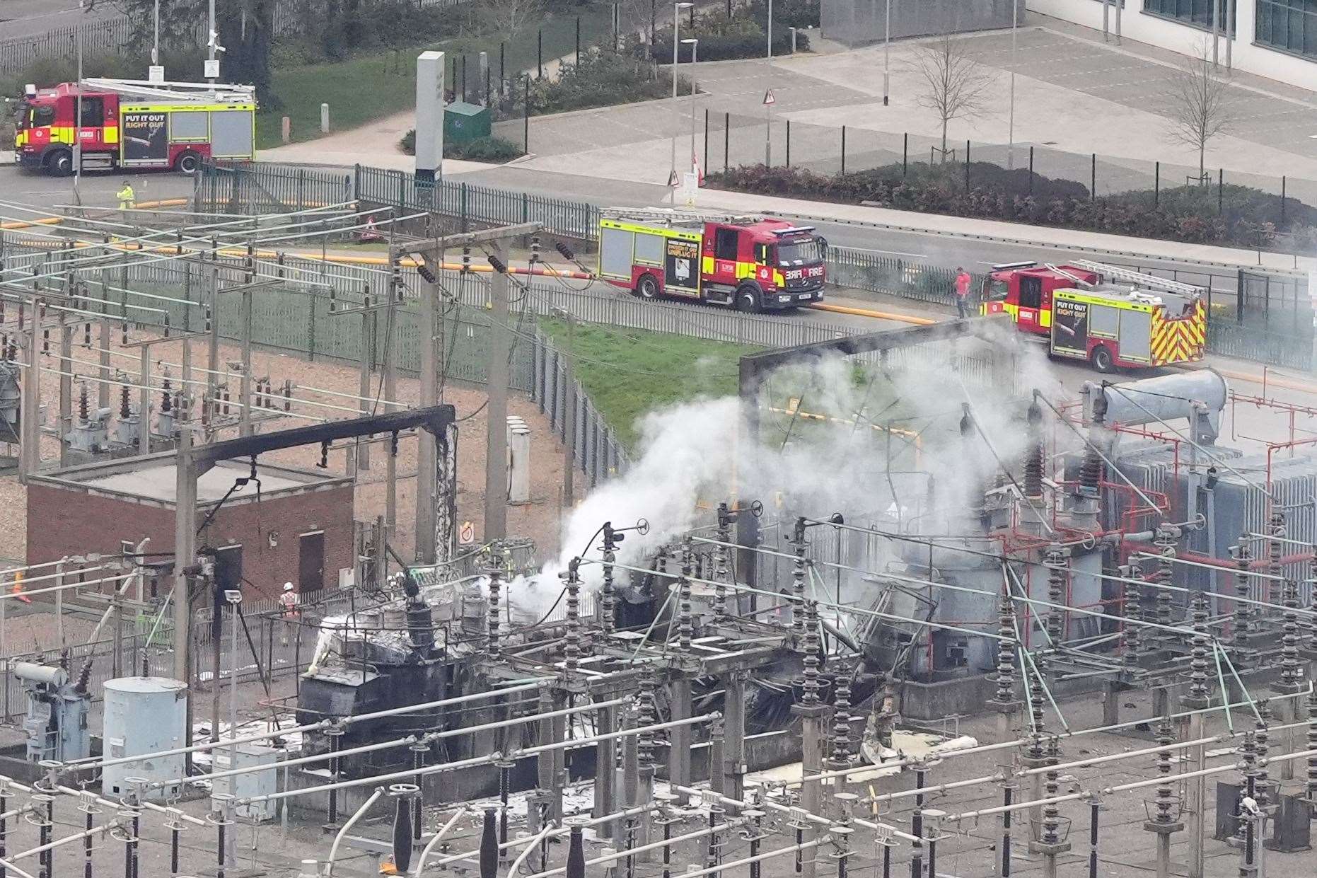North Hyde electrical substation (Jonathan Brady/PA)