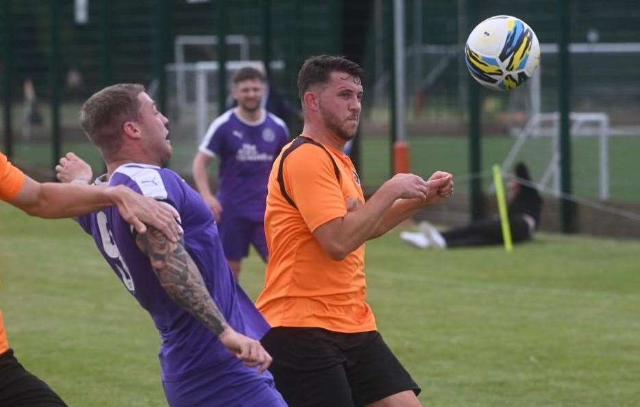 Action from Leverington Sports against Stanground Sports