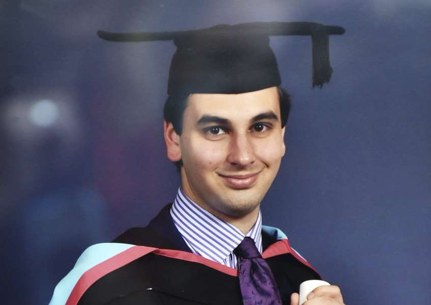 Elliott Johnson (21) who was a student at Spalding Grammar School.''ANL-160106-100206001