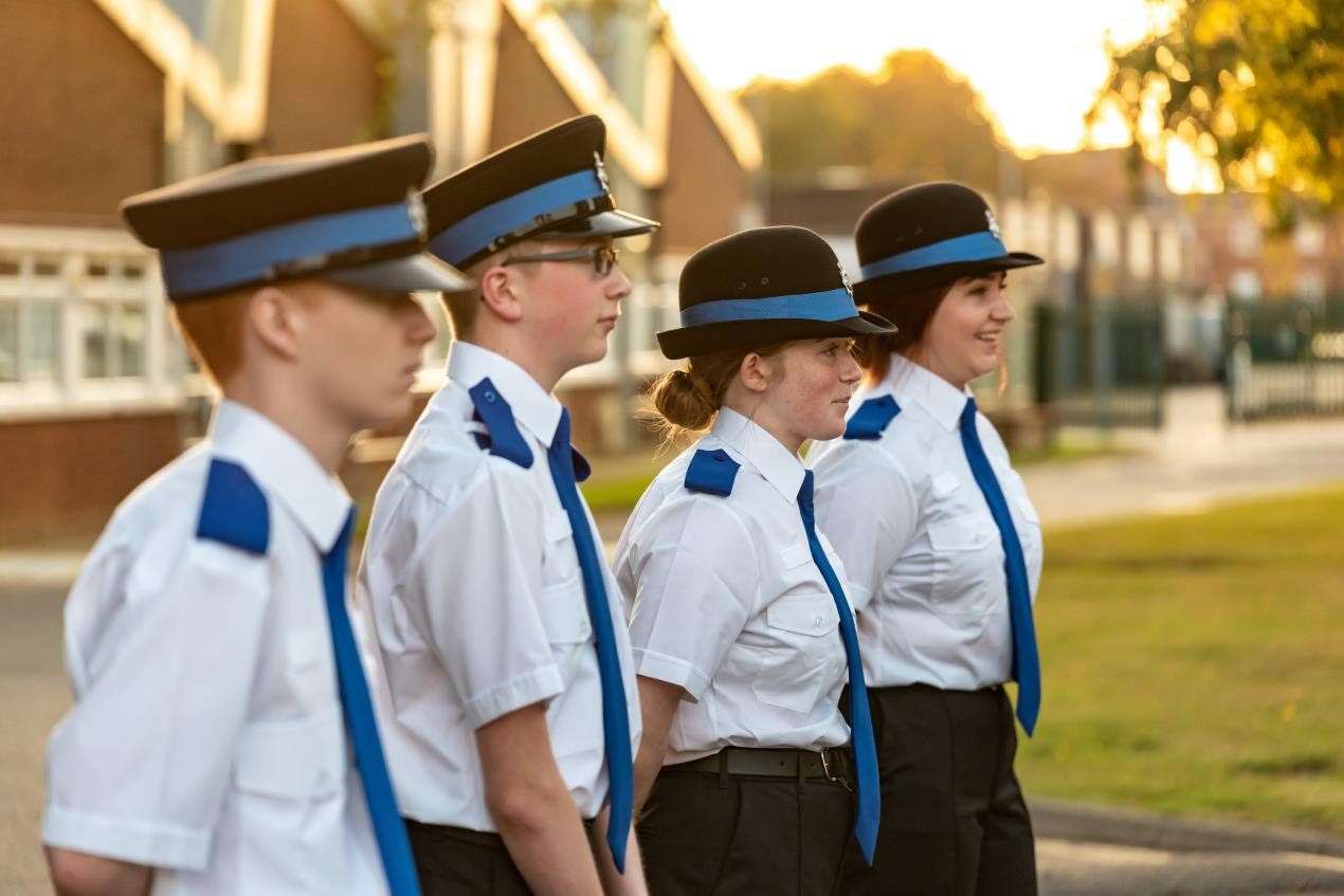 Police Cadets Celebrate with passing out parade at Wisbech.