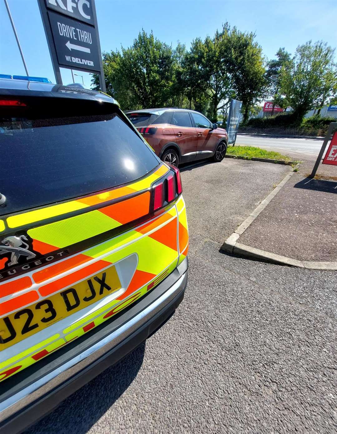 The car was stopped by the police on Cromwell Road. Picture: Policing Fenland