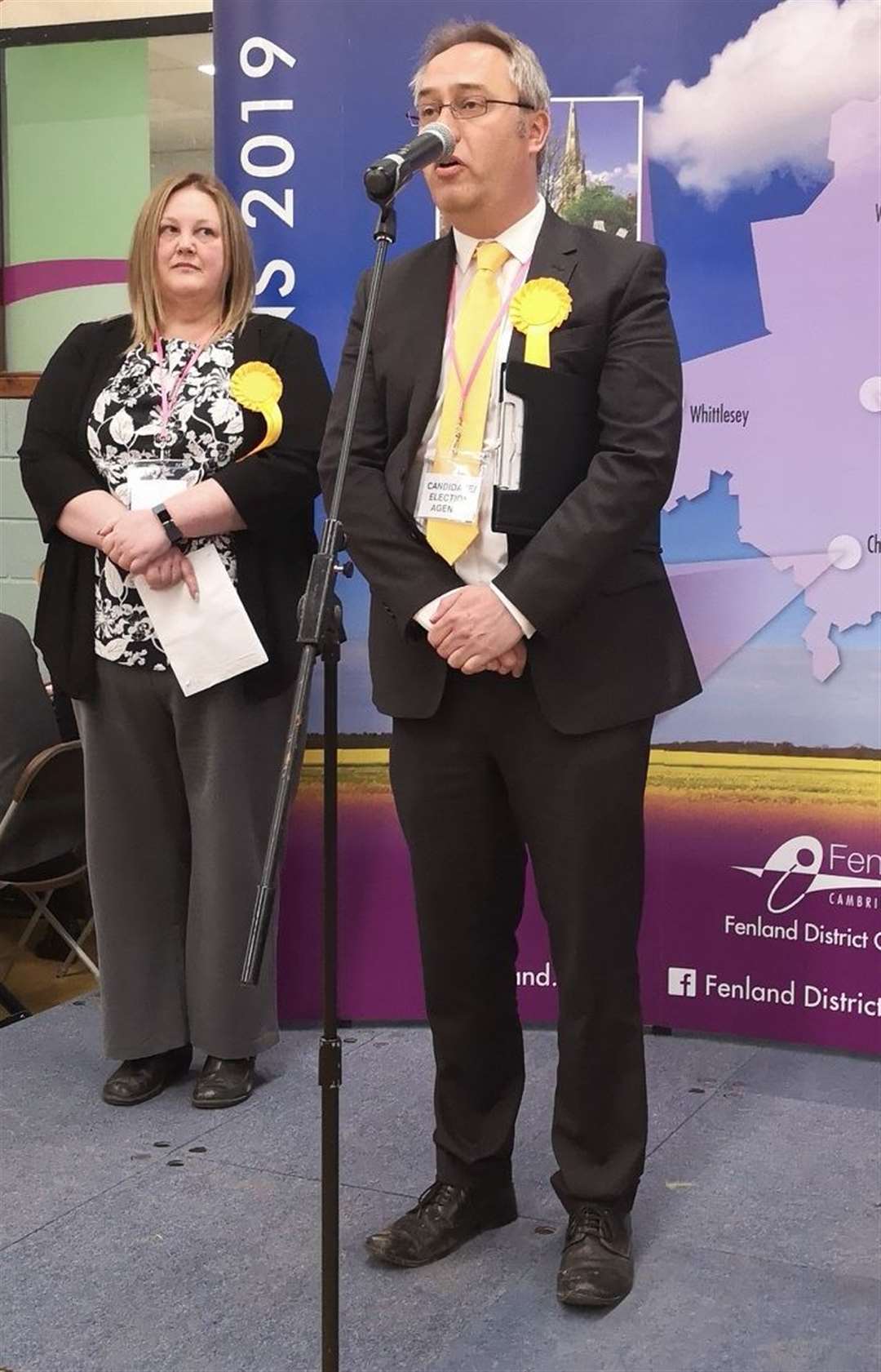 Lib Dems Sarah Bligh and Gavin Booth retained the Wisbech St Mary ward. (9590112)