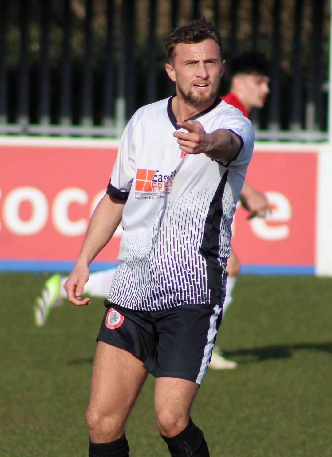 Rob Conyard saw a first-half penalty saved but scored after the break. Picture: Erin Larham
