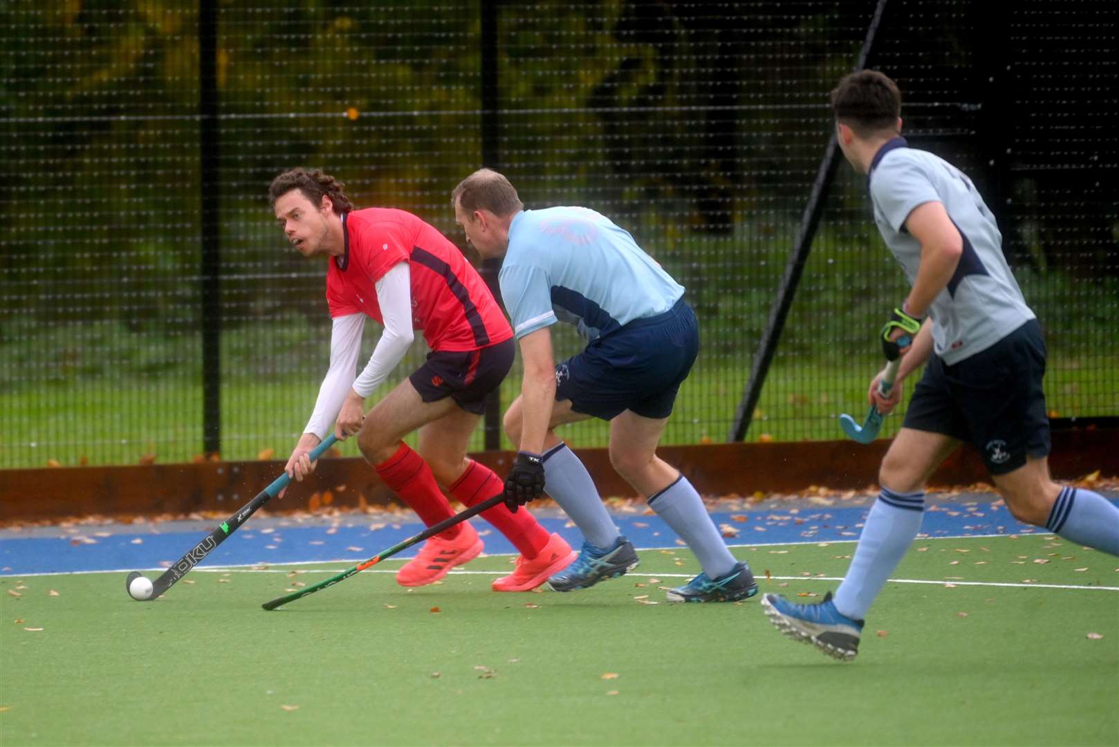 Wisbech Town v St Neots hockey action