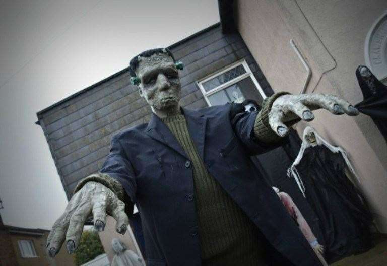 The Halloween House is back and scarier than ever this October. Photo: Kelly Family/Justgiving.
