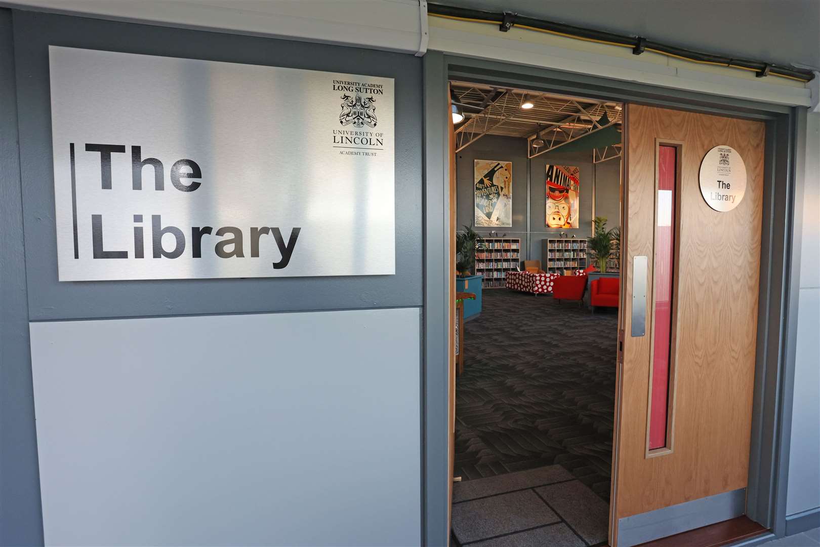 The new library opening at University Academy Long Sutton