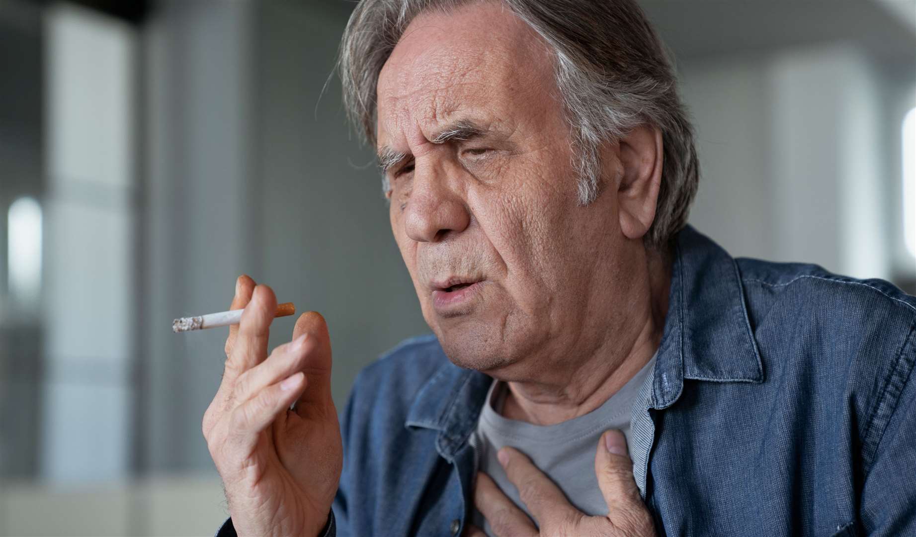 The leading cause of chronic bronchitis is smoking or exposure to secondhand smoke