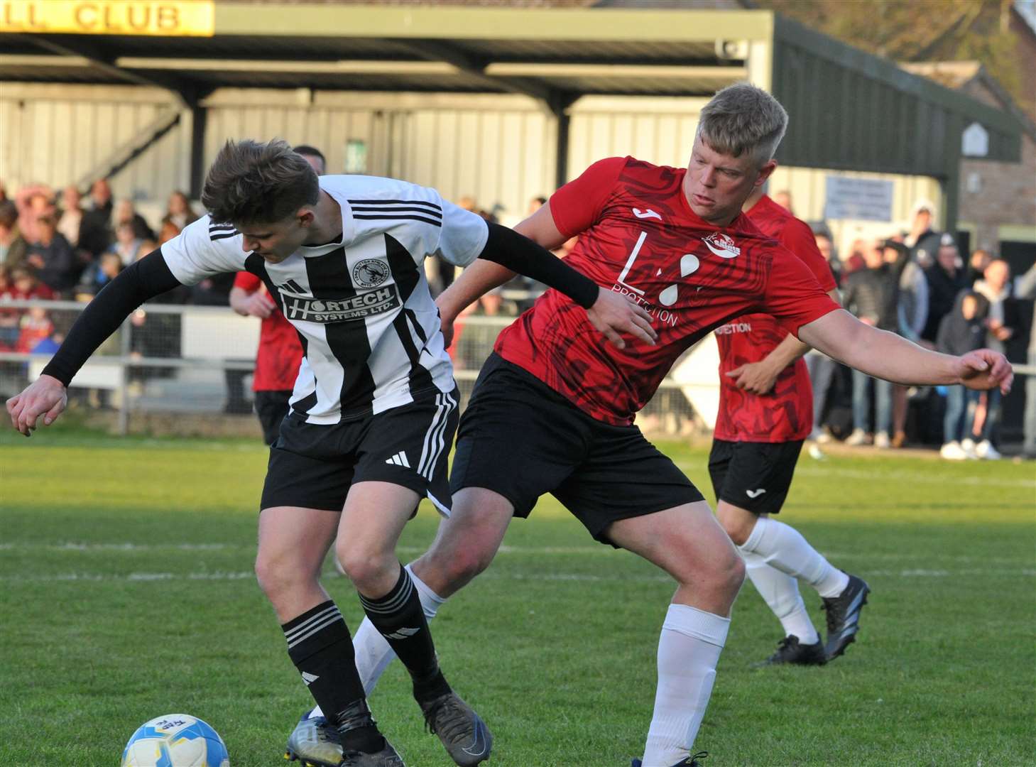 Action from the Spalding Inter-Services Cup final between Long Sutton and Tydd. Photo: Chris Lowndes