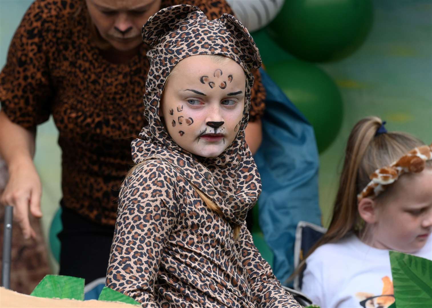 Face paint added to the costumes