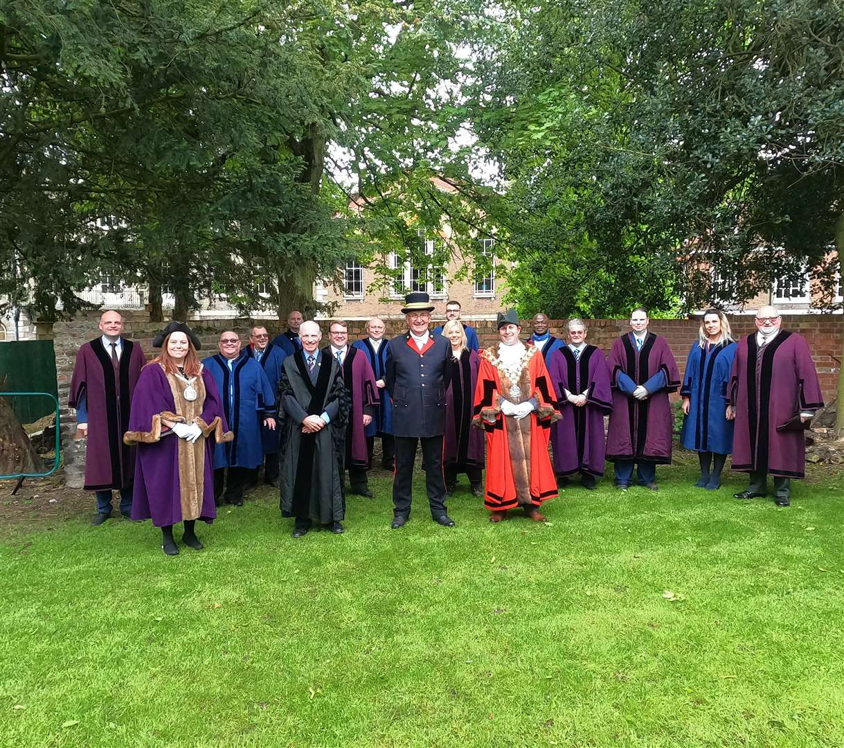 The annual ceremony was held in the grounds of Wisbech Castle. (47482003)