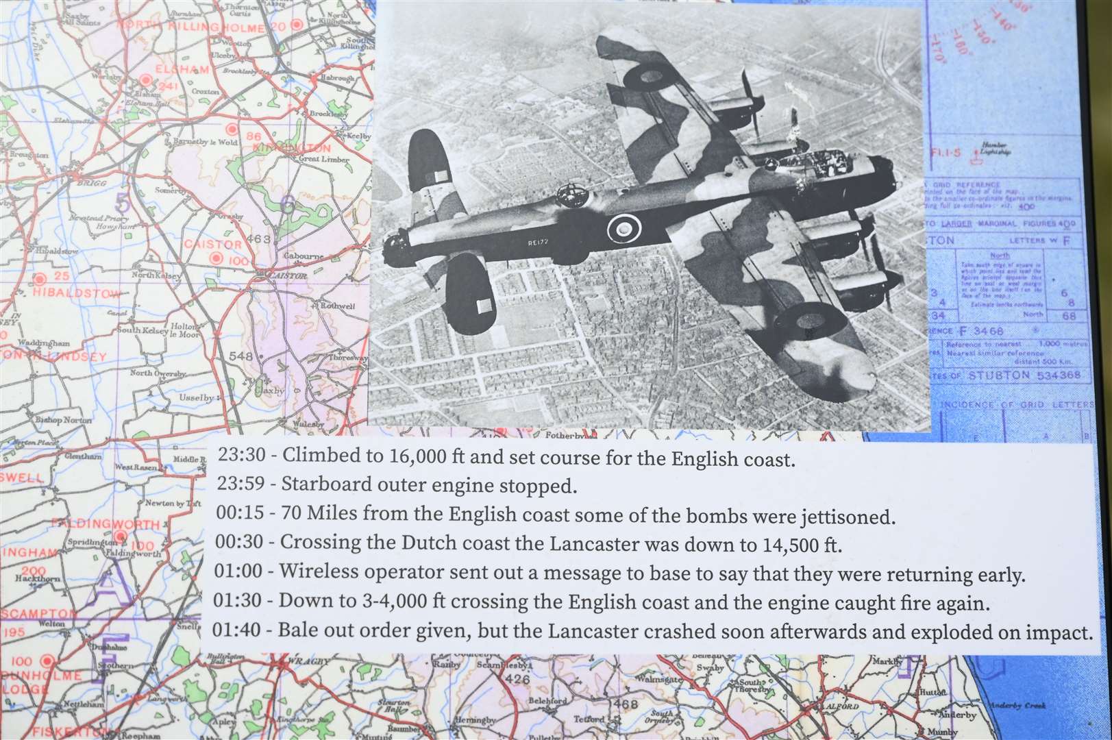 Unveling of plaque to those who died during World War 2 in a Lancaster at Sealeys Lane Parson Drove