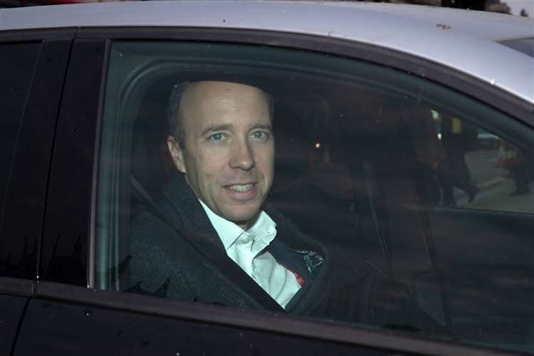 Matt Hancock returns to the Houses of Parliament for first time since his stint in the jungle (Lucy North/PA) (61598548)