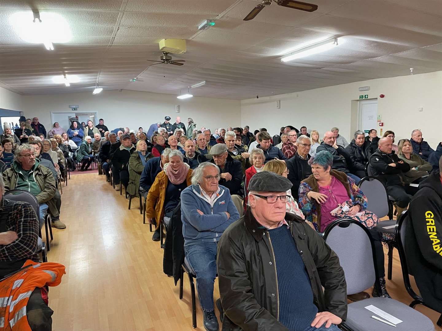Manea Royal British Legion was packed with around 300 people