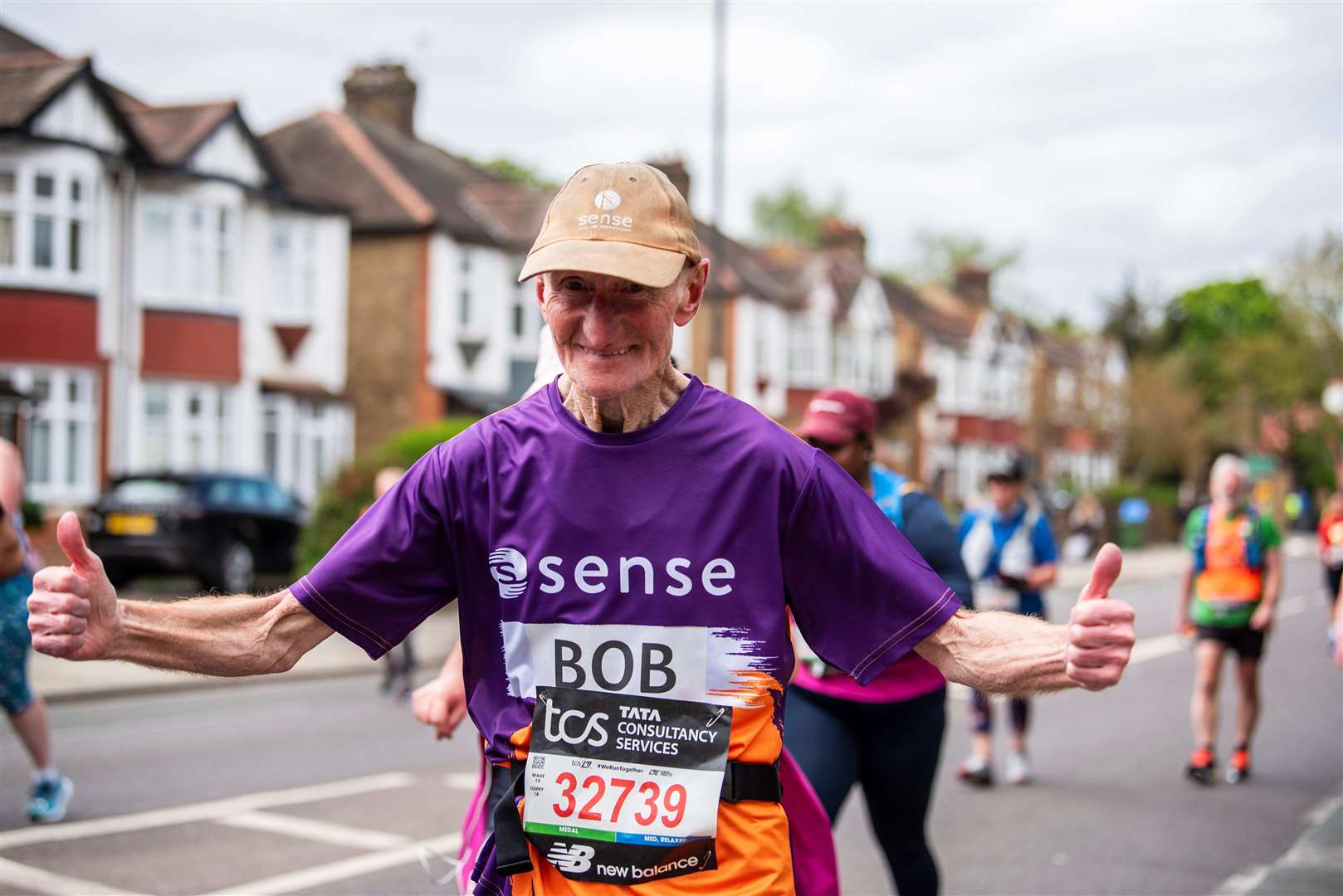 Bob Smith credits running for maintaining his mental health and has urged older people to take part in daily physical activity (Sense/AP)