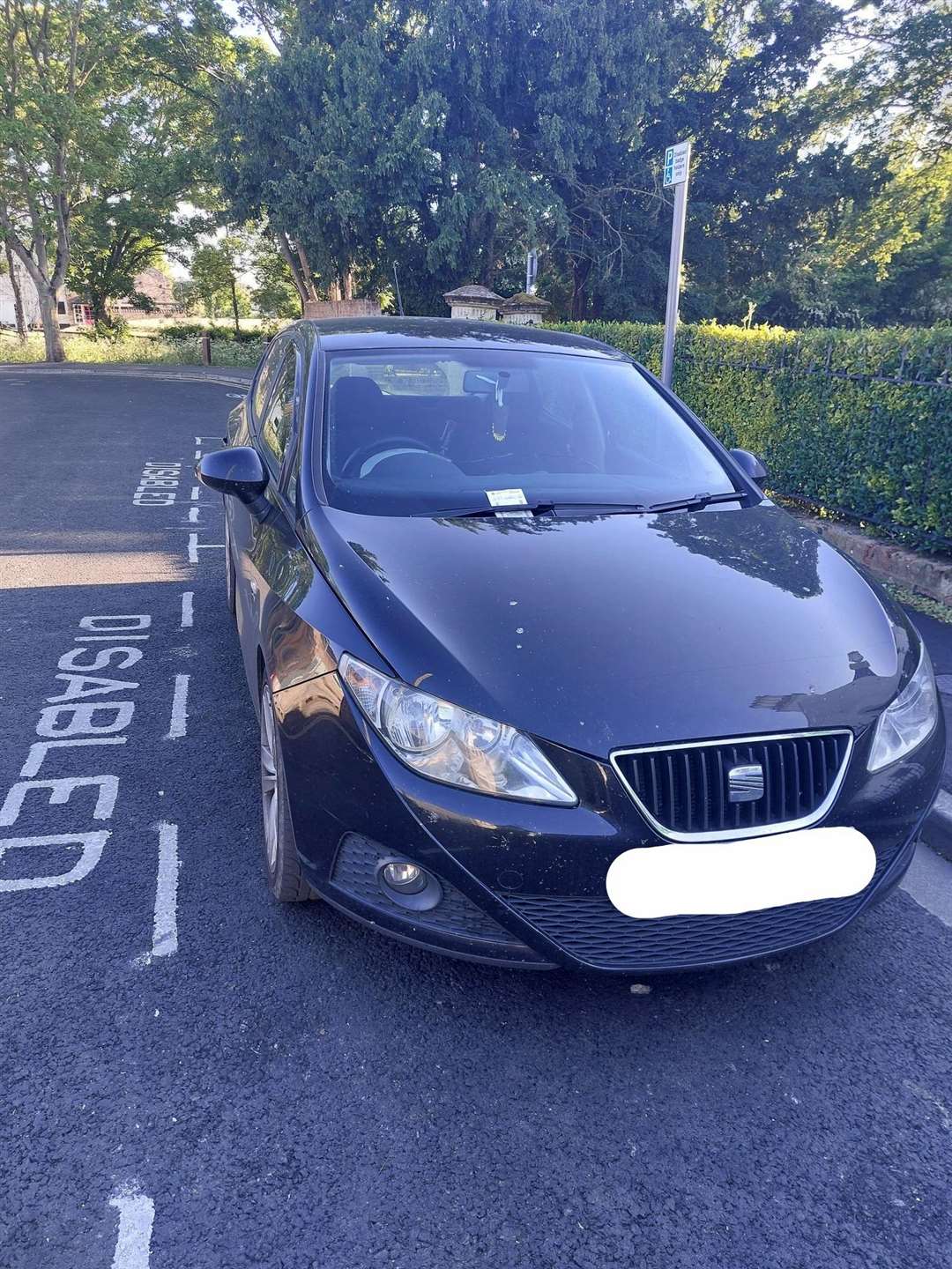 This Seat was parked in a disabled bay