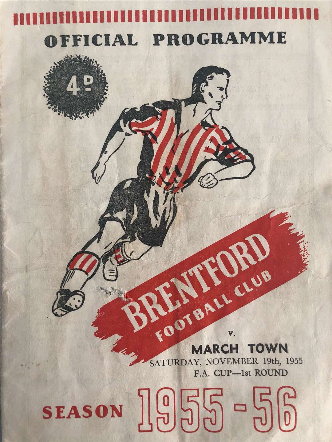 The programme from the big match (53242667)