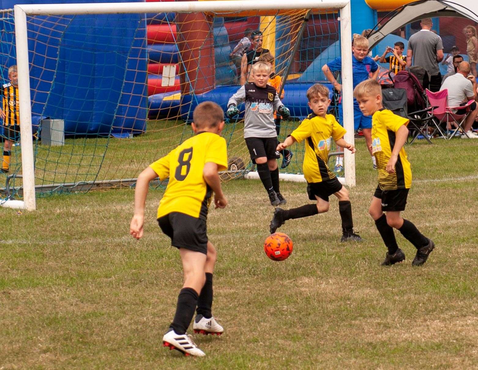 Action from the annual Wisbech St Mary football tournament.