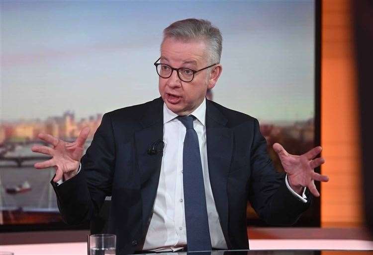 Michael Gove has been outlining the plans to help refugees from Ukraine (PA) (55458661)