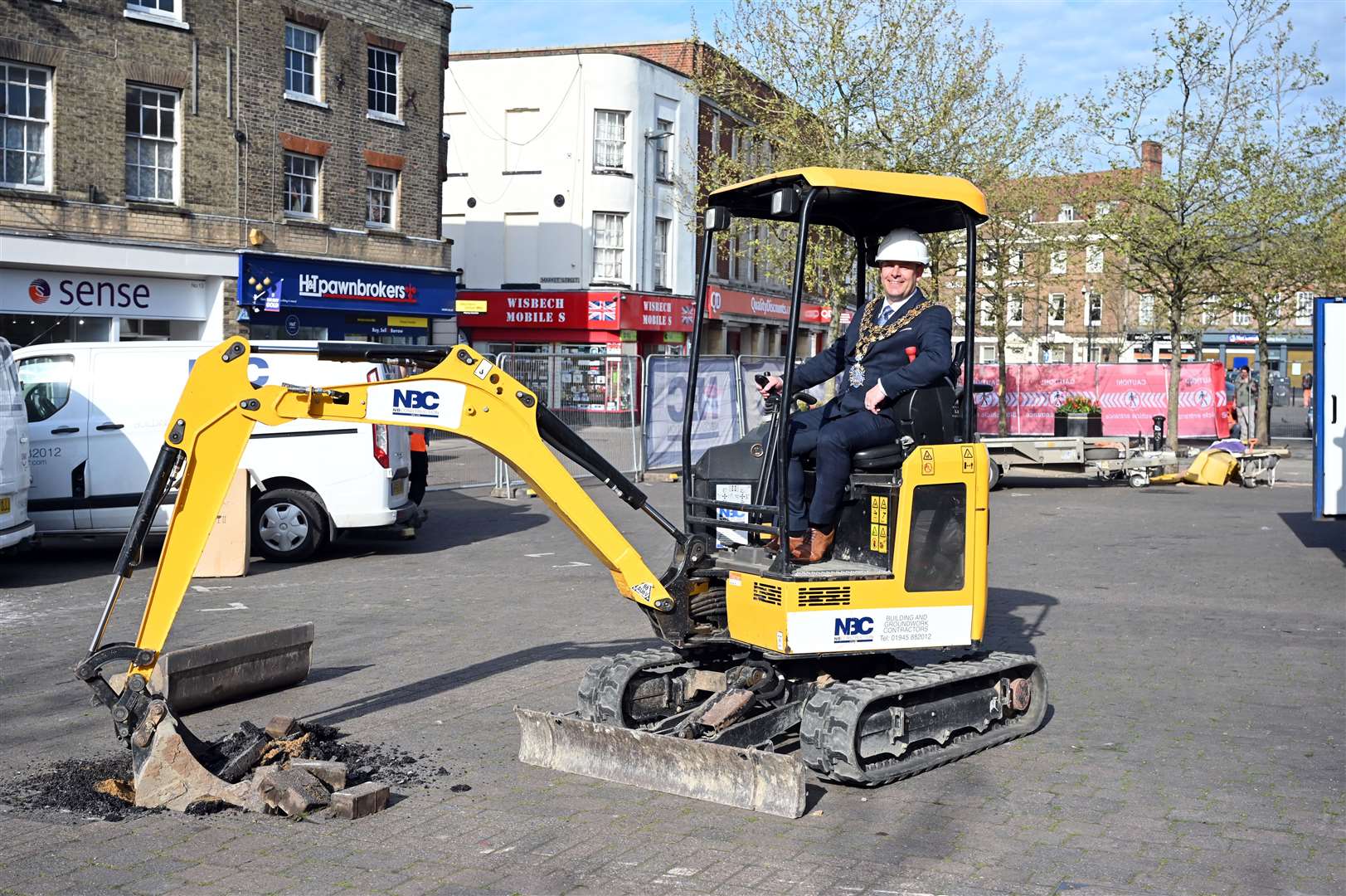 Wisbech Mayor Andrew Lynn believes the revamping of the town's Market Place is the start of good things for the town.