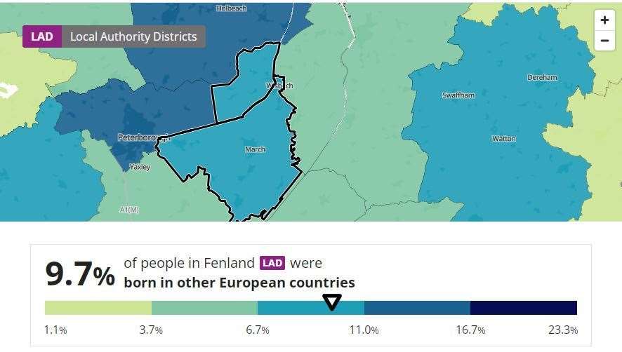 New data from the 2021 census has just been released and has revealed some interesting details about Fenland and its population. (60438741)